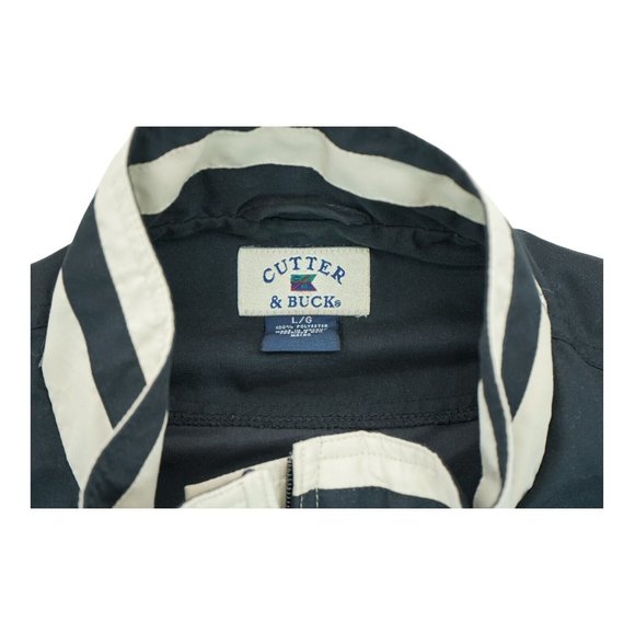 Vintage Cutter & Buck Black Windbreaker Jacket Mens‎ Large US Open 2001 Full Zip - Picture 3 of 5